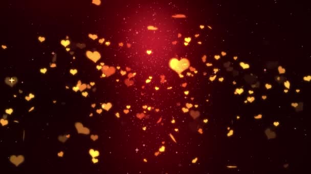 Valentine Bröllop Bakgrund Animation Med Sömlös Loop — Stockvideo