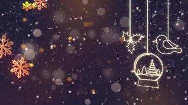 Noel Teması Özelliksiz Döngü, Tatil Mevsimleri için Yüksek Kalite Noel Canlandırması, Kusursuz Döngü ile süreyi kolaylıkla uzatın