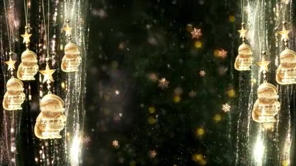 Kerst Thema Achtergrond Animatie Met Naadloze Lus Hoge Kwaliteit Kerst — Stockvideo