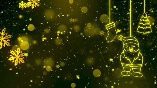 クリスマステーマ シームレスループ付きの背景アニメーション ホリデーシーズンのための高品質のクリスマスアニメーション シームレスループで簡単に期間を延長 — ストック動画