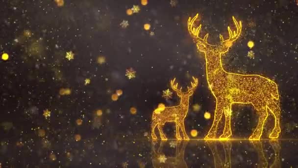 Animação Fundo Tema Natal Com Loop Sem Costura Animação Natal — Vídeo de Stock