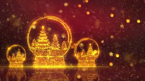圣诞主题背景动画与无缝圈 高品质圣诞动画与假日季节 延长持续时间容易与无缝圈 — 图库视频影像