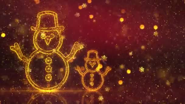 Animação Fundo Tema Natal Com Loop Sem Costura Animação Natal — Vídeo de Stock