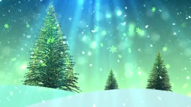 Christmas Theme Background Animation Seamless Loop Wysokiej Jakości Animacja Świąteczna — Wideo stockowe