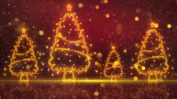 Animación Fondo Tema Navidad Con Bucle Sin Costuras Animación Navidad — Vídeo de stock
