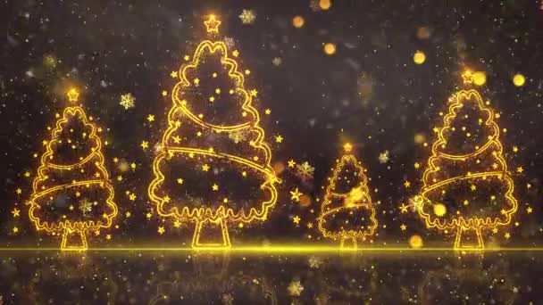 Animación Fondo Tema Navidad Con Bucle Sin Costuras Animación Navidad — Vídeos de Stock