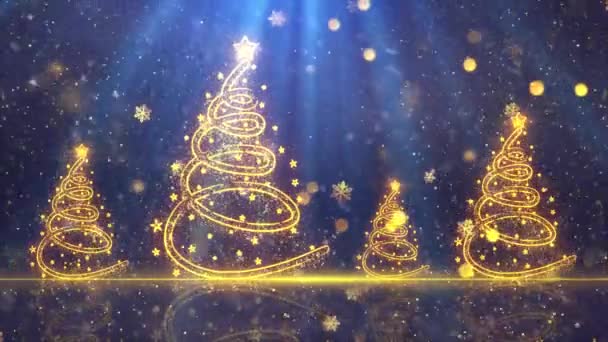 Vánoční Téma Pozadí Animace Bezešvé Smyčky Vysoce Kvalitní Vánoční Animace — Stock video