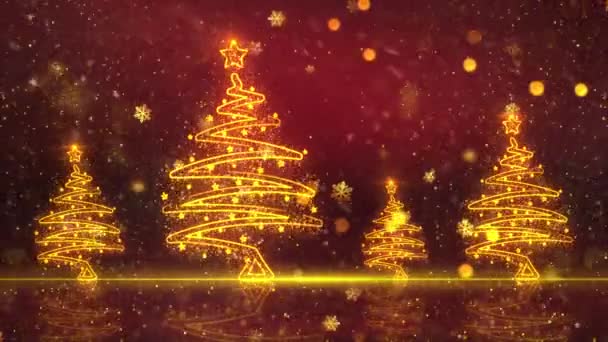 Animación Fondo Tema Navidad Con Bucle Sin Costuras Animación Navidad — Vídeos de Stock