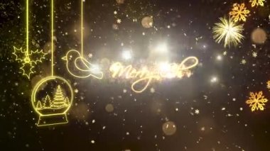 Noel Teması Arkaplan Animasyonu, Tatil Mevsimleri için Yüksek Kaliteli Noel Animasyonu