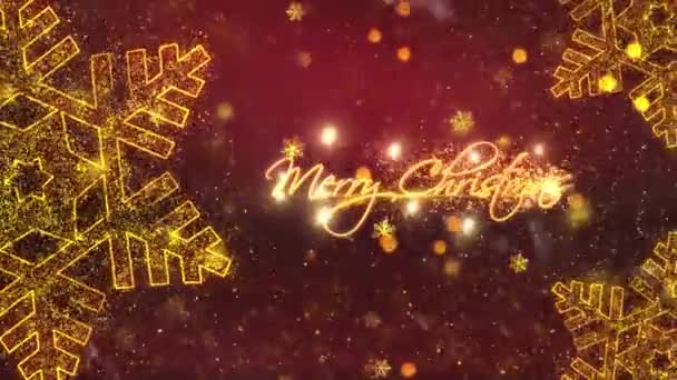 Christmas Theme Tło Animacja Wysokiej Jakości Animacja Świąteczna Sezony Wakacyjne — Wideo stockowe