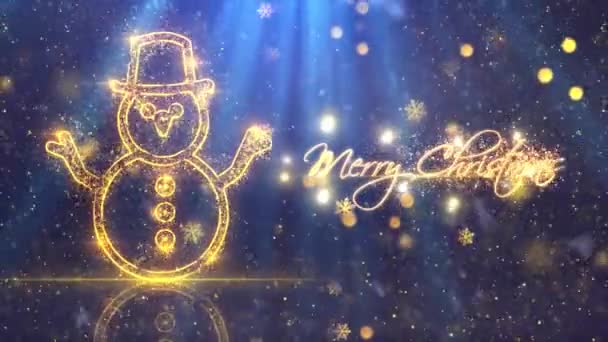Vánoční Téma Pozadí Animace Vysoce Kvalitní Vánoční Animace Pro Svátky — Stock video