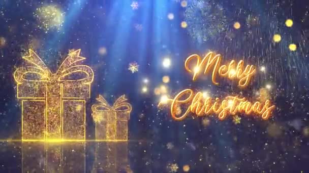 Kerst Thema Achtergrond Animatie Hoge Kwaliteit Kerst Animatie Voor Feestdagen — Stockvideo