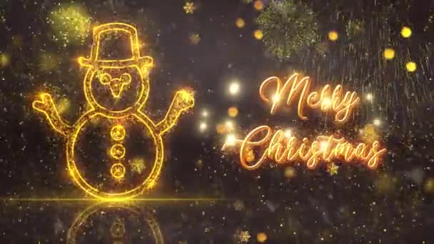 Різдвяна Тема Фон Анімація Висока Якість Різдвяної Анімації Свят — стокове відео