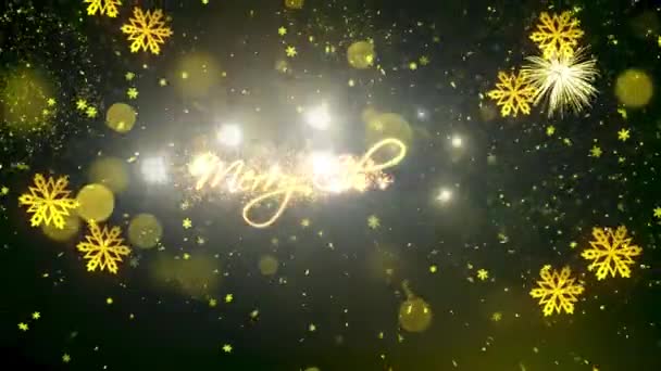 クリスマステーマ背景アニメーション ホリデーシーズンのための高品質のクリスマスアニメーション — ストック動画