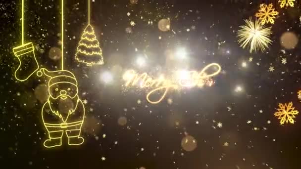 圣诞主题背景动画 优质圣诞假期动画 — 图库视频影像