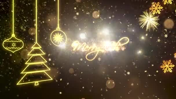 Christmas Theme Background Animation High Quality Christmas Animation Holiday Seasons — Stock Video