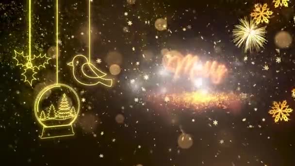 Thème Noël Animation Fond Animation Noël Haute Qualité Pour Les — Video