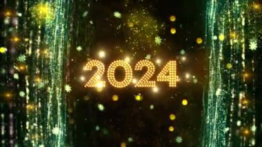 2024 Mutlu Yıllar Temalı Arka plan Animasyonu, Tatil Mevsimleri İçin Yüksek Kalite Yeni Yıl Animasyonu, Yeni Yıl Animasyonu 2024 Yıl İçin Yüksek Kaliteli Yeni Yıl Animasyonu