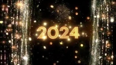 2024 Mutlu Yıllar Temalı Arka plan Animasyonu, Tatil Mevsimleri İçin Yüksek Kalite Yeni Yıl Animasyonu, Yeni Yıl Animasyonu 2024 Yıl İçin Yüksek Kaliteli Yeni Yıl Animasyonu