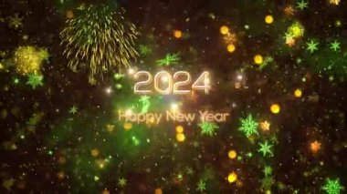 2024 Mutlu Yıllar Temalı Arka plan Animasyonu, Tatil Mevsimleri İçin Yüksek Kalite Yeni Yıl Animasyonu, Yeni Yıl Animasyonu 2024 Yıl İçin Yüksek Kaliteli Yeni Yıl Animasyonu