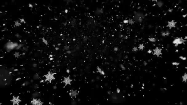 원활한 고품질의 겨울과 크리스마스 애니메이션 원활한 루프로 필요한 기간을 현실적인 — 비디오