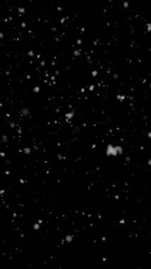 Dikey Gerçekçi Çözünürlük Kar ve Kar Taneleri, Gezici Videolar, Makaleler, Kış ve Noel Teması Canlandırması için Yararlı, Kusursuz Döngüsüz Döngü ile Süreyi Gerektiği Gibi Genişlet