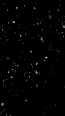 Dikey Gerçekçi Çözünürlük Kar ve Kar Taneleri, Gezici Videolar, Makaleler, Kış ve Noel Teması Canlandırması için Yararlı, Kusursuz Döngüsüz Döngü ile Süreyi Gerektiği Gibi Genişlet