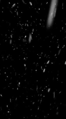 Dikey Gerçekçi Çözünürlük Kar ve Kar Taneleri, Gezici Videolar, Makaleler, Kış ve Noel Teması Canlandırması için Yararlı, Kusursuz Döngüsüz Döngü ile Süreyi Gerektiği Gibi Genişlet