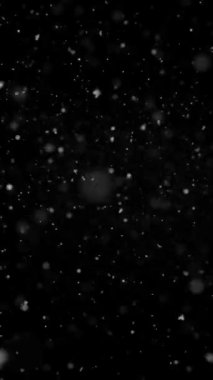 Dikey Gerçekçi Çözünürlük Kar ve Kar Taneleri, Gezici Videolar, Makaleler, Kış ve Noel Teması Canlandırması için Yararlı, Kusursuz Döngüsüz Döngü ile Süreyi Gerektiği Gibi Genişlet