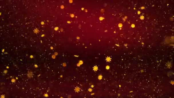 Christmas Theme Snow Fall Snowflakes Background Animation Seamless Loop High — Αρχείο Βίντεο