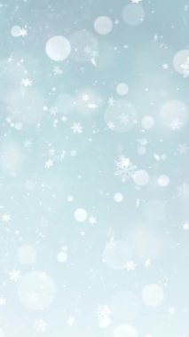 Mobil Dikey Çözünürlük 1080x1920 Pikseller, Zarif Noel Kar Tanesi ve Dikey Çözünürlüklü Kar Taneleri Döngüsü, Dikey Çözünürlük Mobil Videolar için harika çalışır, her süre için kolaylıkla döngüye girer, Noel, Yeni Yıl, Kış Promosyonları İçin Uygun