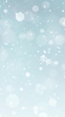 Mobil Dikey Çözünürlük 1080x1920 Pikseller, Zarif Noel Kar Tanesi ve Dikey Çözünürlüklü Kar Taneleri Döngüsü, Dikey Çözünürlük Mobil Videolar için harika çalışır, her süre için kolaylıkla döngüye girer, Noel, Yeni Yıl, Kış Promosyonları İçin Uygun