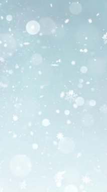 Mobil Dikey Çözünürlük 1080x1920 Pikseller, Zarif Noel Kar Tanesi ve Dikey Çözünürlüklü Kar Taneleri Döngüsü, Dikey Çözünürlük Mobil Videolar için harika çalışır, her süre için kolaylıkla döngüye girer, Noel, Yeni Yıl, Kış Promosyonları İçin Uygun