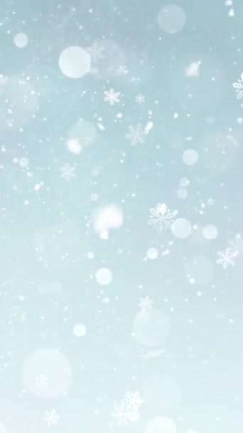 Resolución Vertical Móvil 1080X1920 Píxeles Navidad Elegante Nieve Copos Nieve Videoclip