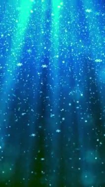 Mobil Dikey Çözünürlük 1080x1920 Pikseller, Noel Sihirli Kar Taneleri ve Kar Taneleri Kusursuz Döngü Arkaplanı, Dikey Çözünürlük Mobil Videolar için harika, Yeni Yıl, Kış Promosyonları için uygun