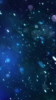 Mobil Dikey Çözünürlük 1080x1920 Pikseller, Noel Sihirli Kar Taneleri ve Kar Taneleri Kusursuz Döngü Arkaplanı, Dikey Çözünürlük Mobil Videolar için harika, Yeni Yıl, Kış Promosyonları için uygun