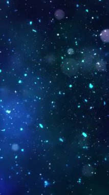 Mobil Dikey Çözünürlük 1080x1920 Pikseller, Noel Sihirli Kar Taneleri ve Kar Taneleri Kusursuz Döngü Arkaplanı, Dikey Çözünürlük Mobil Videolar için harika, Yeni Yıl, Kış Promosyonları için uygun