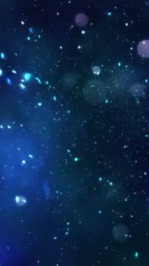 Mobil Dikey Çözünürlük 1080x1920 Pikseller, Noel Sihirli Kar Taneleri ve Kar Taneleri Kusursuz Döngü Arkaplanı, Dikey Çözünürlük Mobil Videolar için harika, Yeni Yıl, Kış Promosyonları için uygun