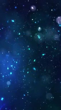 Mobil Dikey Çözünürlük 1080x1920 Pikseller, Noel Sihirli Kar Taneleri ve Kar Taneleri Kusursuz Döngü Arkaplanı, Dikey Çözünürlük Mobil Videolar için harika, Yeni Yıl, Kış Promosyonları için uygun