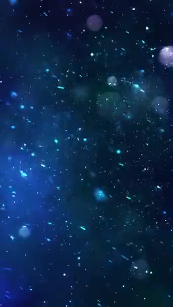 Мобильное Вертикальное Разрешение 1080Х1920 Пикселей Рождественский Волшебный Снег Снежинки Фон — стоковое видео