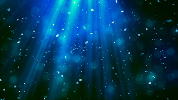 Christmas Theme Background Image, High Quality Christmas Winter Snow Heavenly Rays Background for this Holiday Season