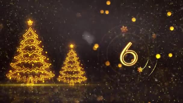 2024 Gelukkig Nieuwjaar Thema Achtergrond Animatie Hoge Kwaliteit Nieuwjaar Animatie — Stockvideo