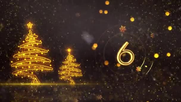 2024 Gelukkig Nieuwjaar Thema Achtergrond Animatie Hoge Kwaliteit Nieuwjaar Animatie — Stockvideo