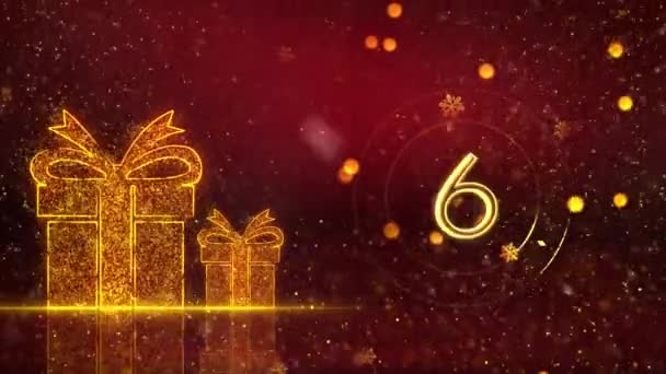2024 Feliz Año Nuevo Tema Animación Fondo Animación Año Nuevo — Vídeo de stock