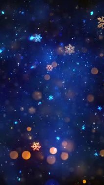Mobil Dikey Çözünürlük 1080x1920 Pikseller, Yılbaşı Karları ve Dikey Çözünürlüklü Kar Taneleri Arkaplanı Mobil Videolar için harika