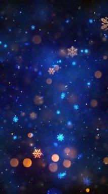 Mobil Dikey Çözünürlük 1080x1920 Pikseller, Yılbaşı Karları ve Dikey Çözünürlüklü Kar Taneleri Arkaplanı Mobil Videolar için harika