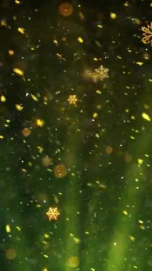 Mobil Dikey Çözünürlük 1080x1920 Pikseller, Yılbaşı Karları ve Kar Taneleri Kusursuz Döngü Arkaplanı, Dikey Çözünürlük Mobil Videolar için harika