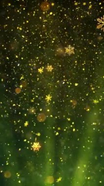 Mobil Dikey Çözünürlük 1080x1920 Pikseller, Yılbaşı Karları ve Kar Taneleri Kusursuz Döngü Arkaplanı, Dikey Çözünürlük Mobil Videolar için harika