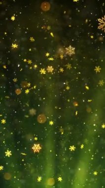 Mobil Dikey Çözünürlük 1080x1920 Pikseller, Yılbaşı Karları ve Kar Taneleri Kusursuz Döngü Arkaplanı, Dikey Çözünürlük Mobil Videolar için harika