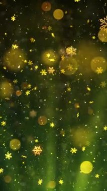 Mobil Dikey Çözünürlük 1080x1920 Pikseller, Yılbaşı Karları ve Kar Taneleri Kusursuz Döngü Arkaplanı, Dikey Çözünürlük Mobil Videolar için harika